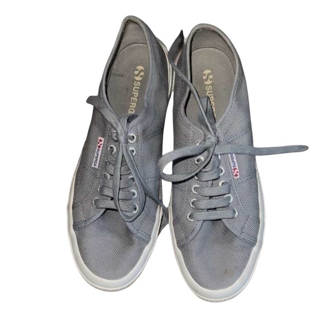 🌺SUPERGA GRAY LACE UP SNEAKERS